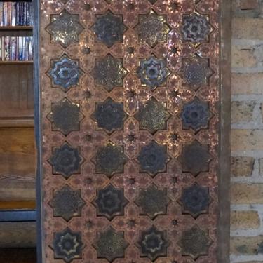 Copper Plated Star Patterned Doors From India PAIR