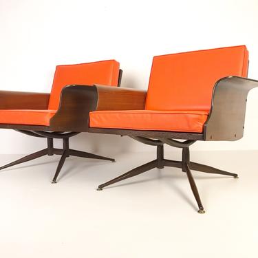 Low Back Lounge Chair (2 available) by Viko Furniture Corp, Circa 1960 - *Please see notes on shipping before you purchase. 