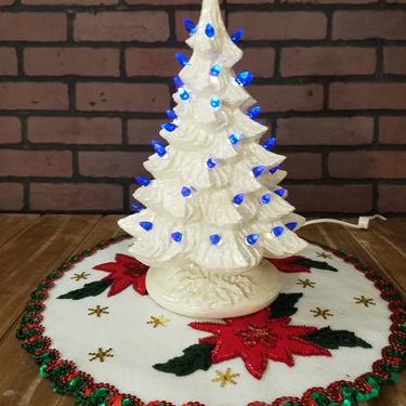Vintage 13&amp;quot; Ceramic Christmas Tree 