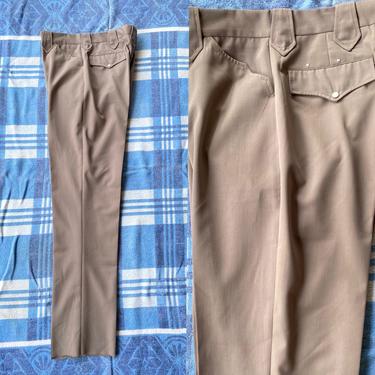 Vintage 1950s 1960s Western Slacks Men's Deadstock Trousers Pants 