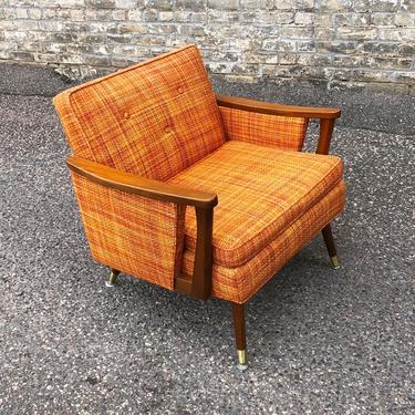 Vintage Orange Club Chair 