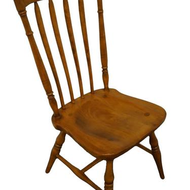 Cushman Colonial Solid Hard Rock Maple Spindle Back Dining Side Chair 