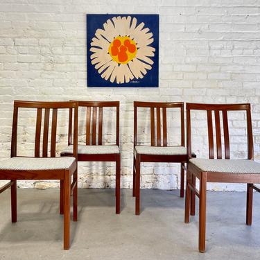 Mid Century MODERN DINING CHAIRS, Made in Denmark, Set of 4 