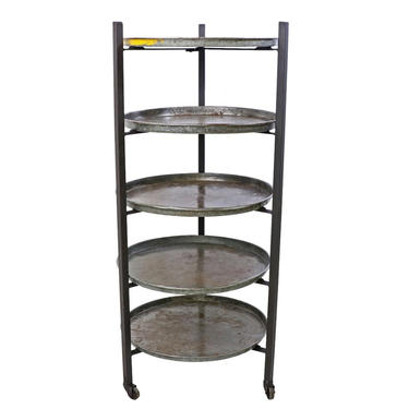 Vintage Decor Display Stand or Shelf or Bakery Rack on Casters/ Wheels 