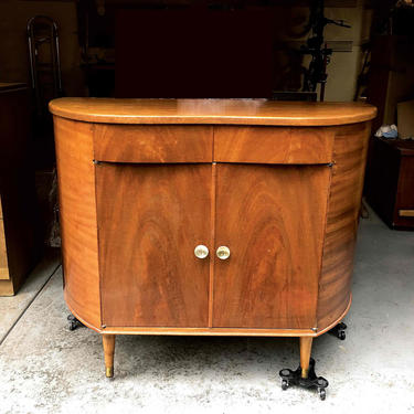 Early Mid Century Mahogany Credenza Cabinet Buffet - Available for Customization by BellewoodDesignGoods