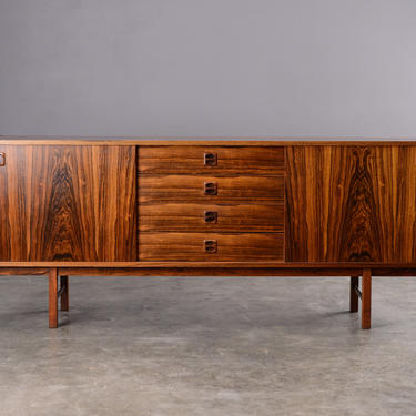 6ft Mid Century Rosewood Sideboard Credenza Danish Modern 