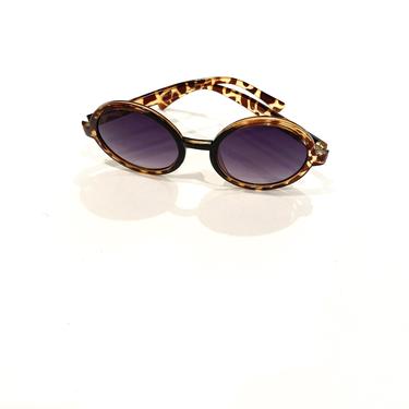90s tortoise shell circle sunglasses 