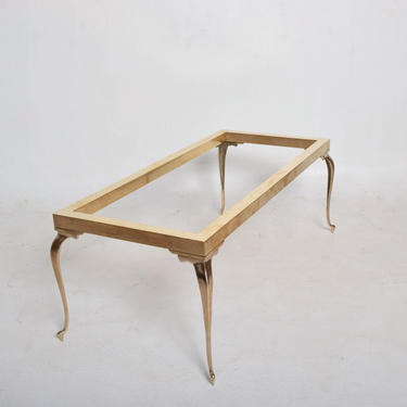 Mid Century Modern Brass Coffee Table After Master Craft 