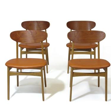Mid Century Oak &amp; Teak Dining Chairs