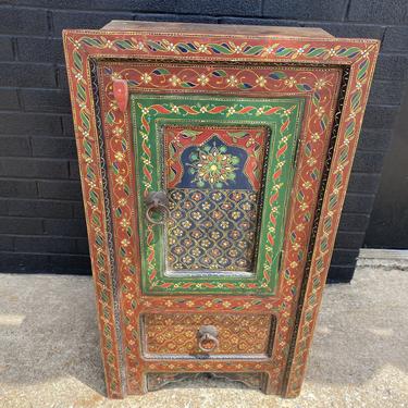 Intricately Hand-painted Cupboard