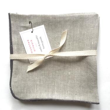 Linen Fabric, Napkins in Natural, Set of 4 14 inch, Wedding, Minimalist, Kitchen, Unpaper Napkins, Housewarming Gift 