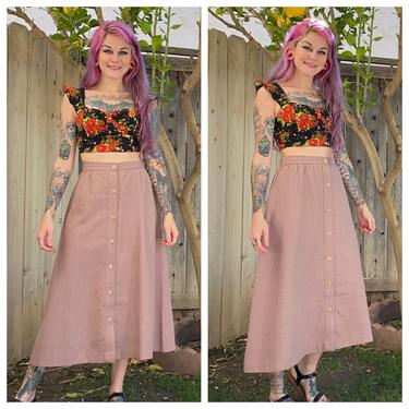 Vintage 1970’s Maeve Pink Skirt 