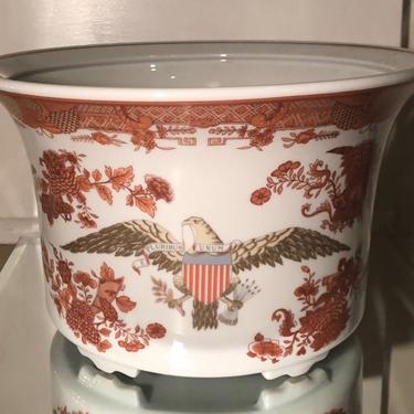 Antique 18th C Style American Eagle Cache Pot Jardenier by Mottahedeh 