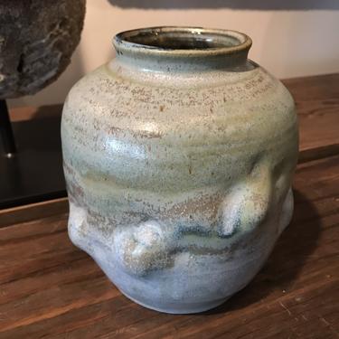 Blue Gray Ceramic Pot