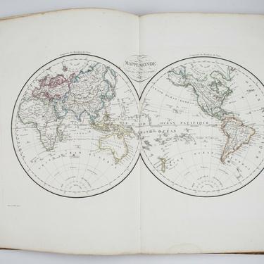 Pierre LAPIE Universal Geography Atlas Ancient and Modern Paris engraving 1812