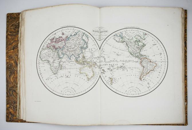 Pierre LAPIE Universal Geography Atlas Ancient and Modern Paris engraving 1812
