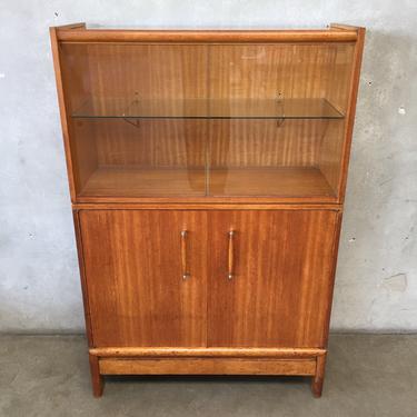 Mid Century Magogany Two Piece Hutch by John Kapel for Brown Saltman