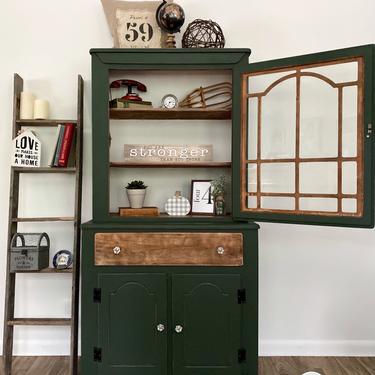 Antique Hutch, China Cabinet, Vintage  Hutch, Dining Room Hutch 