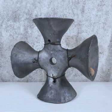 Eames Case Study House Doorbell - 4 Sided Mexican Ceramic Folk Art Bell - Oaxacan Wedding Bell 