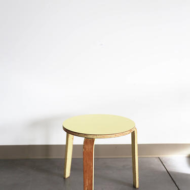Alvar Aalto Style bentwood stool 