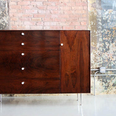 Original Rosewood Thin Edge Series Dresser Cabinet by George Nelson for Herman Miller