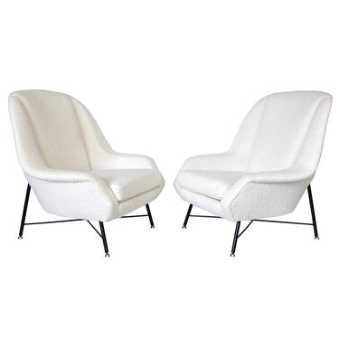 Pair ISA Bergamo Italian Lounge Chairs