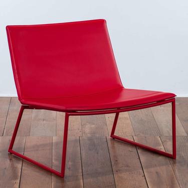 Cb2 Fire Red Lounger