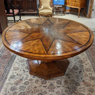 Round Star Top Pedestal Dining Table