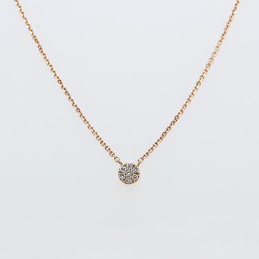 Petite Full Moon Diamond Necklace