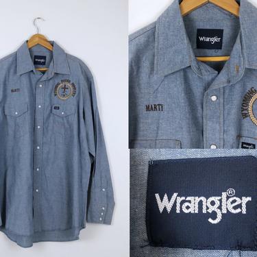 1990s Vintage Embroidered Pearl Snap Western Shirt - &quot;Marty&quot; - Size 2XL by HighEnergyVintage