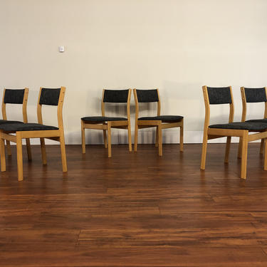Thorso Stole Danish Vintage Beech Dining Chairs 