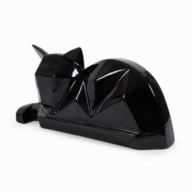 Vanguard Accents Ceramic Cat Figurine Cubist 