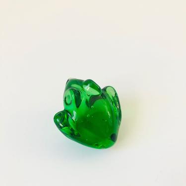 Vintage Art Glass Frog 