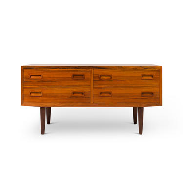 1960s Danish Mid-Century Rosewood Four Drawer Chest / Accent Table 