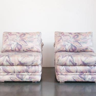 Floral Lounge Chairs by HomesteadSeattle