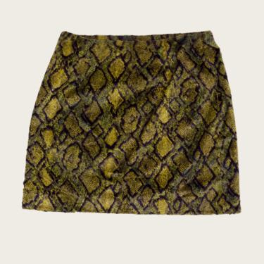Versace Snake Pattern Mini Skirt