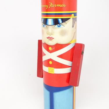 Antique Toy Soldier Fannie Farmer Candy Container, Christmas, Vintage Retro Gift Box Decor 