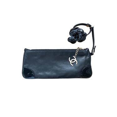 Chanel Black Camellia Bracelet Bag