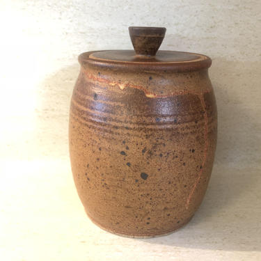 Vintage Studio Pottery Lidded Jar 