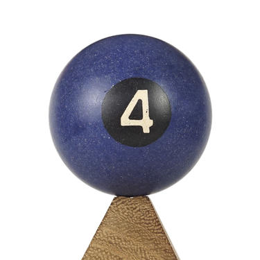No. 4 Billiard Ball 1.75&amp;quot; Vintage Four IV Dark Blue Pool Ball 