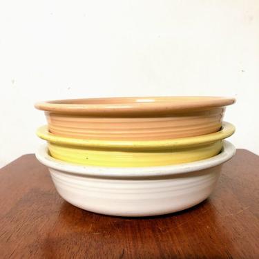 Vintage Trio of Homer Laughlin Fiestaware Bowls (post 1986) 