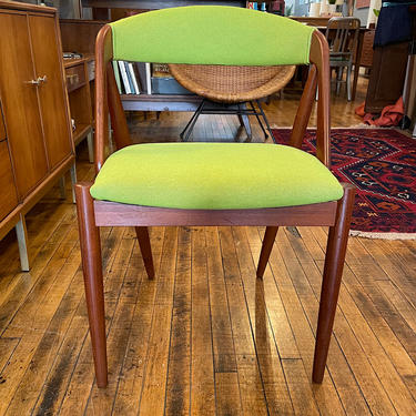 Danish Kai Kristiansen Teak Model 31 Dining\/Desk Chair in new upholstery