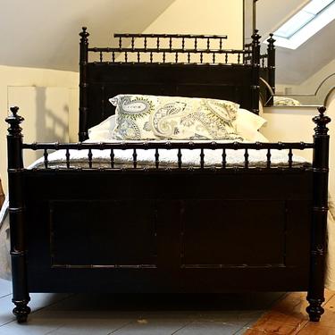 Leonards Reproduction Faux Bamboo Bed in Standard Double Size