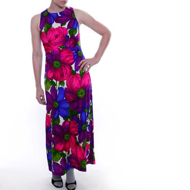 Vintage 60's maxi dress, Hawaiian, deep jewel tones, | Attention Span Vintage - Los Angeles, CA | ATTIC Vintage 60's maxi dress, Hawaiian, deep jewel tones, | Attention Span Vintage - Los Angeles, CA | ATTIC