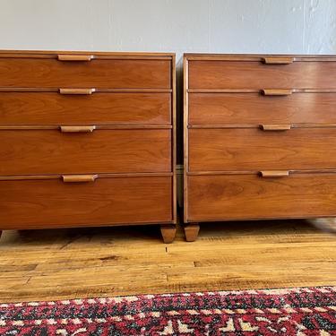 Pair of Quality Vintage Cherry Chests 1960s
