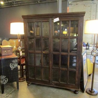 BOOKCASE WITH GLASS DOORS