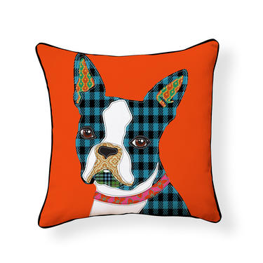Boston Terrier Puppy Pillow