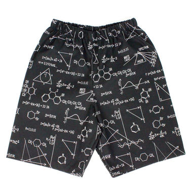 Boy's Black Geometry Shorts 