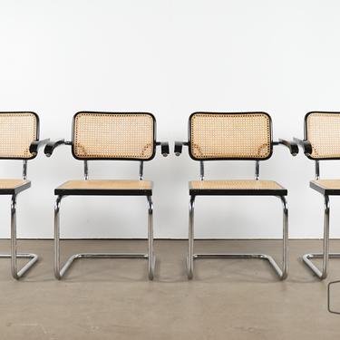Set of Four Marcel Breuer Arm Chairs