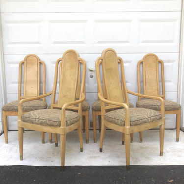 Vintage Modern Dining Chairs by Henredon- Set of Six 